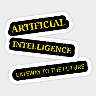 AI gateway to the future Sticker